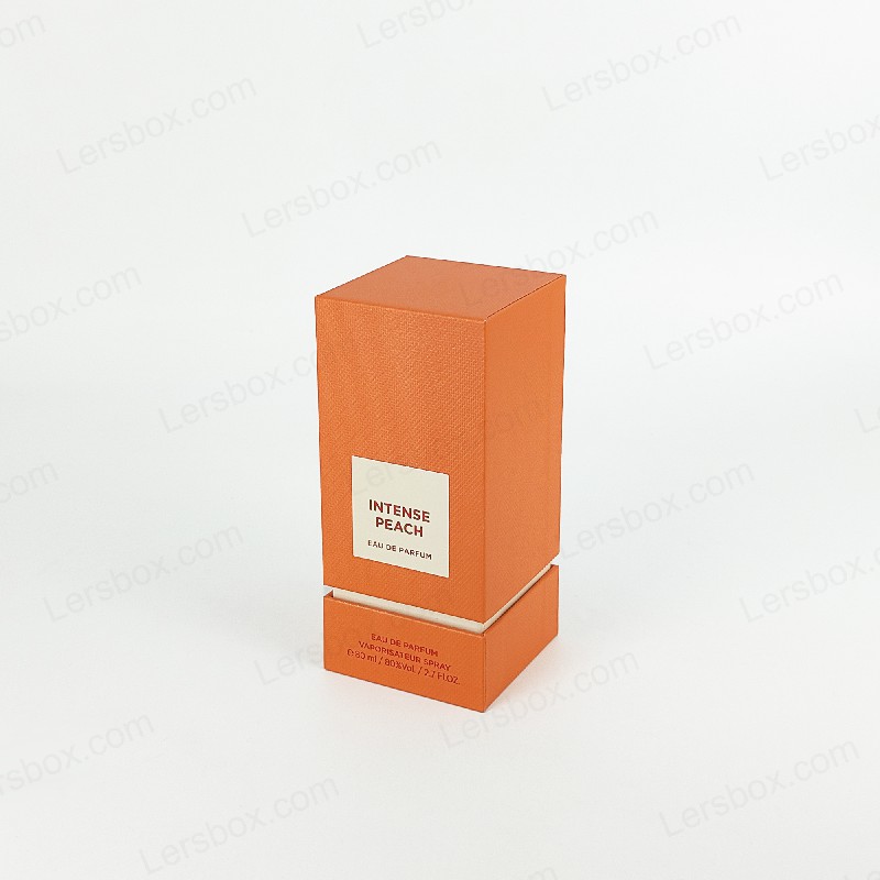 Kotak minyak wangi buatan tangan dengan logo foil emas dan dulang eva untuk perlindungan wangian HP008