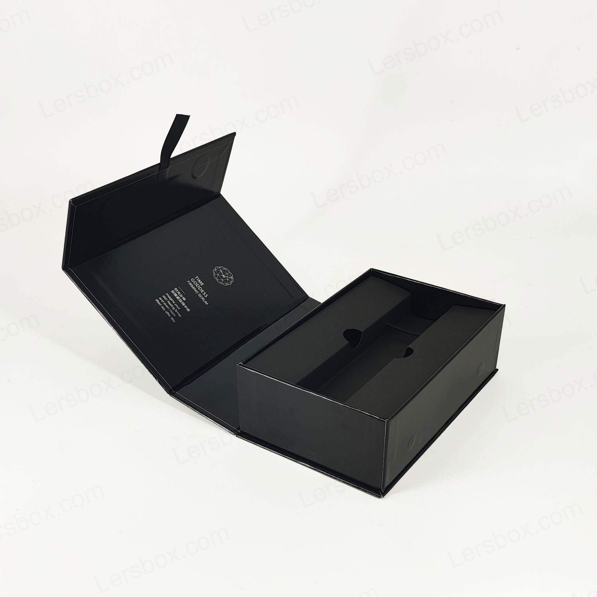 Kotak minyak wangi yang diciptakan oleh emas dengan penutup tegar dan Eva Insert untuk persembahan mewah HP021