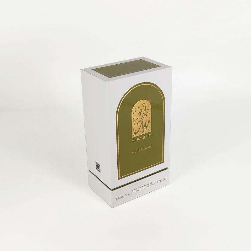 Kotak minyak wangi embossed emas dengan dulang Eva, asas tegar, dan reka bentuk tudung yang ramping HP031