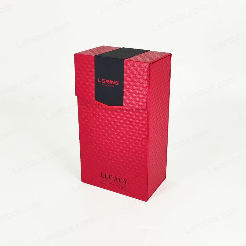 Kotak hadiah minyak wangi buatan tangan buatan tangan dengan memasukkan buih Eva dan pembinaan tegar HP032